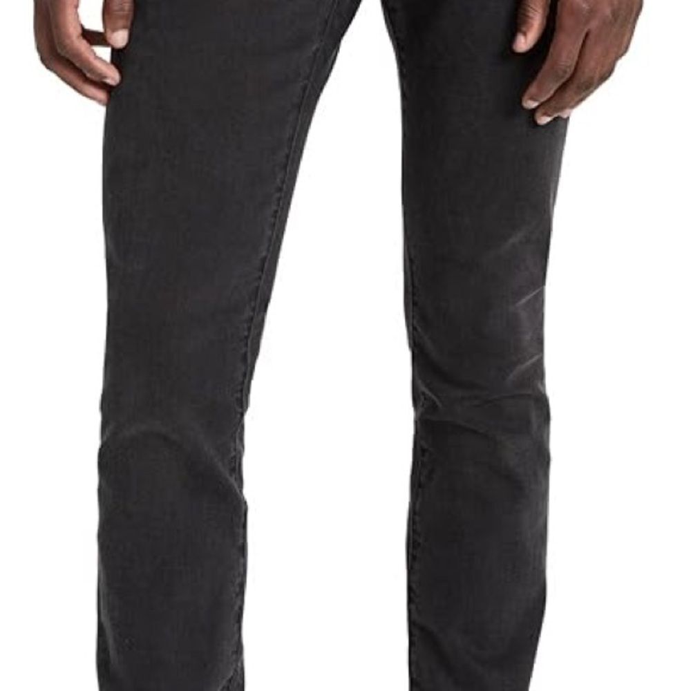 FRAME Men’s L’Homme Slim Jeans Size 32 Long Shore Gray Black Wash Designer Denim